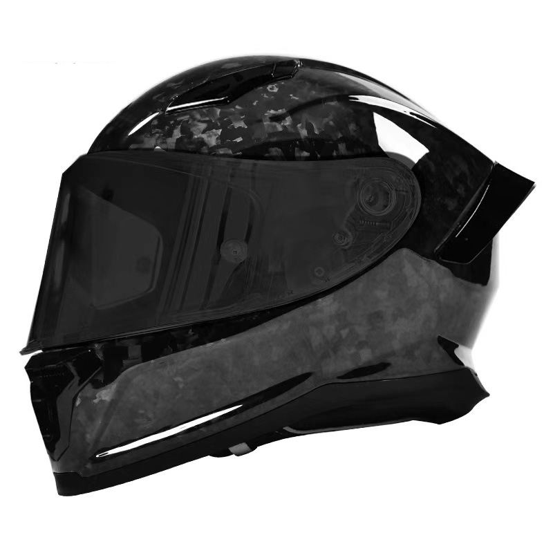 Clogad Gluaisrothar Snáithín Carbóin MT30 Casco Moto DOT Clogad Aghaidh Iomlán