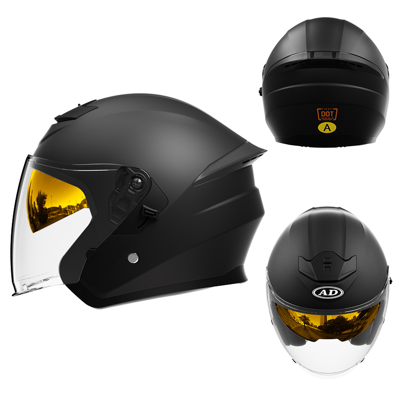 601 DOT Visors Dúbailte Deimhnithe Oscailte Clogad Gluaisrothar Clogad ABS Motocross