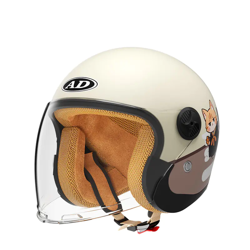 707 Clogad Gluaisrothar Aghaidh Oscailte Retro Kids Clogad Motocross ABS